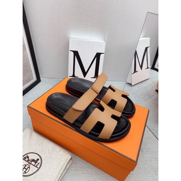 HERM Women's Chypre Sandals In Brown Calfskin