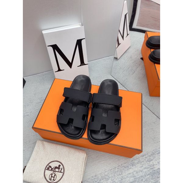 HERM Women's Chypre Sandals In Black Calfskin