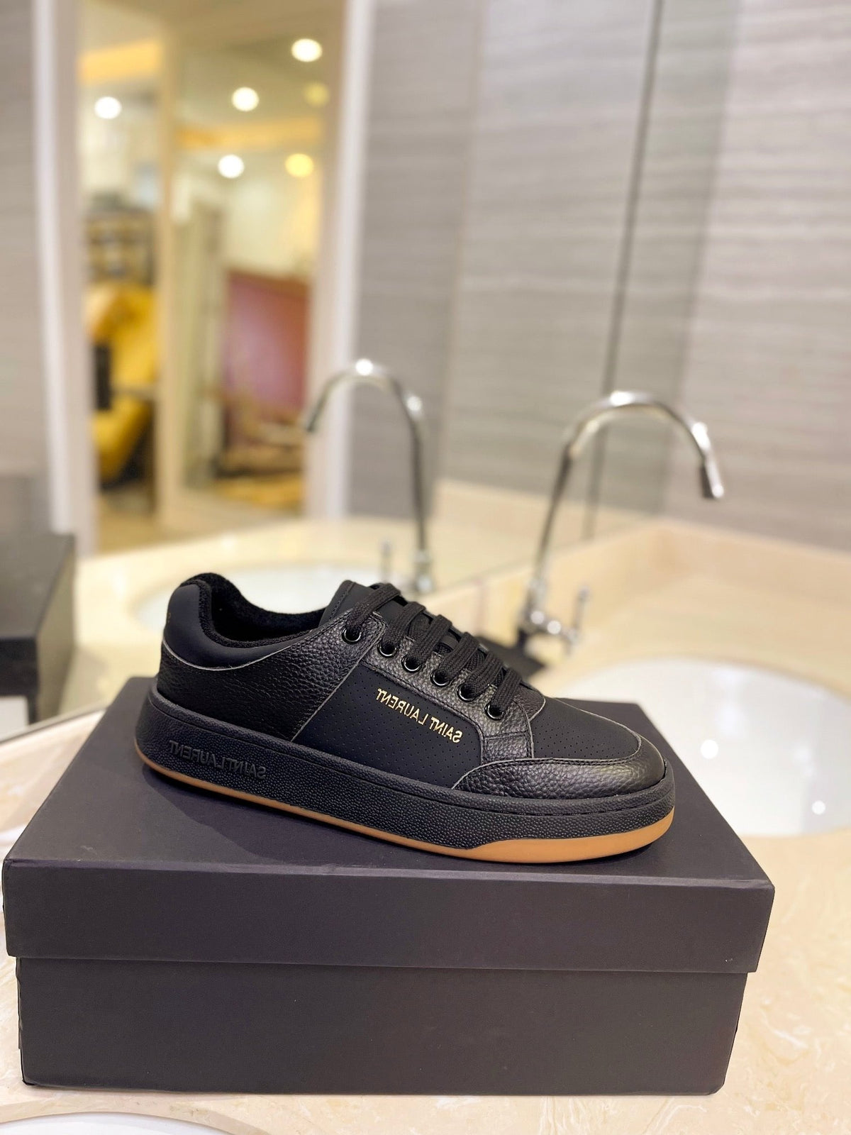 SL SL/61 SNEAKERS BLACK CALFSKIN